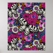 Poster Un jardin coloré II (Devant)