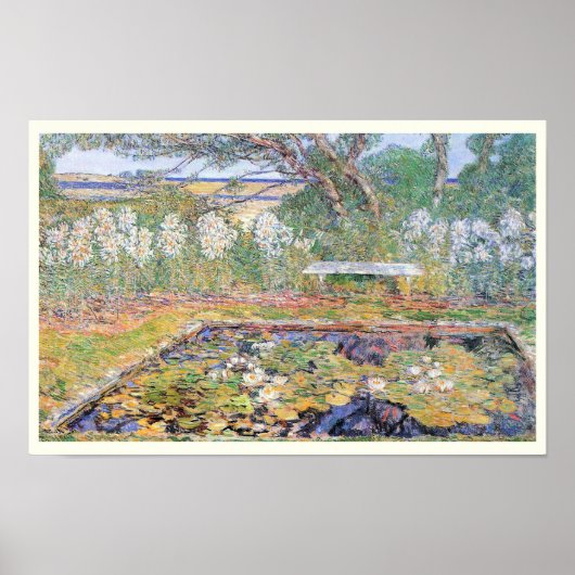Poster Un jardin de Long Island par Frederick Childe Hass (Devant)