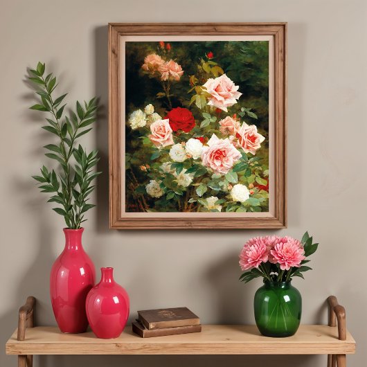 Poster Un jardin de roses (1902)