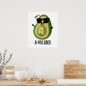 Poster Un jeu d'Avocado amusant à vocado (Cuisine)
