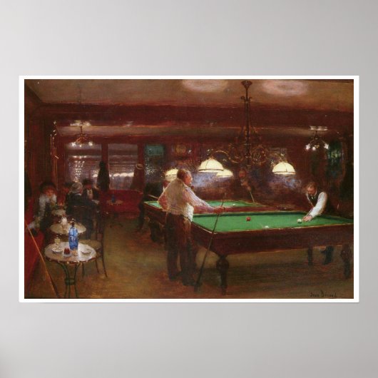 Poster Un jeu de billard (Devant)