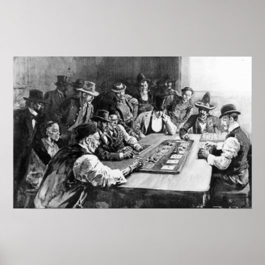 Poster Un jeu de Faro à El Paso (Devant)