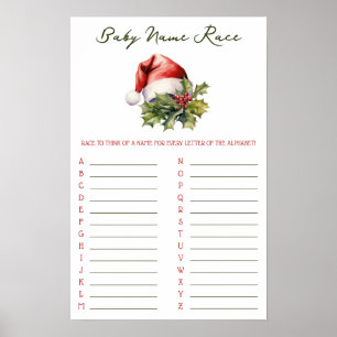 Poster Un jeu pour Baby Shower 'A Merry Little Baby Showe