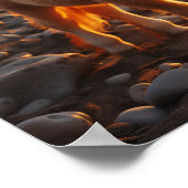 Poster Un jeune cheval avec une crinière de boucles (Coin)