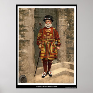 Poster Un jeune de la Garde (Beefeater), Londres, Anglete