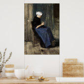Poster Un jeune Tricot femme Scheveningen (Cuisine)