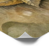 Poster Un joli hérisson en forêt (Coin)