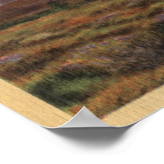 Poster Un joshua palmier en fleurs dans le désert califor (Coin)