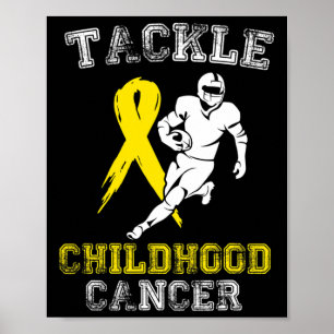 Poster Un joueur de football s'attaque à la sensibilisati