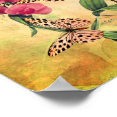 Poster Un Jour À La Fleur De Papillon Inspirationnel (Coin)