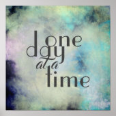 Poster un jour à la fois inspiration citation artistique (Devant)