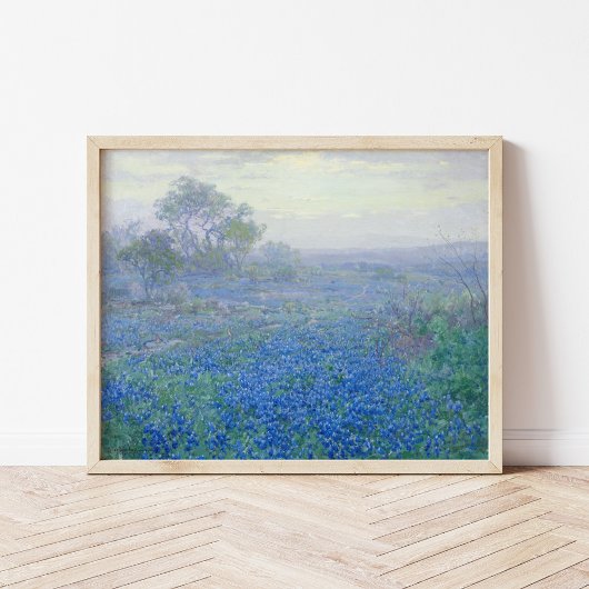 Poster Un jour nuageux, Bluebonnets | Julian Onderdonk