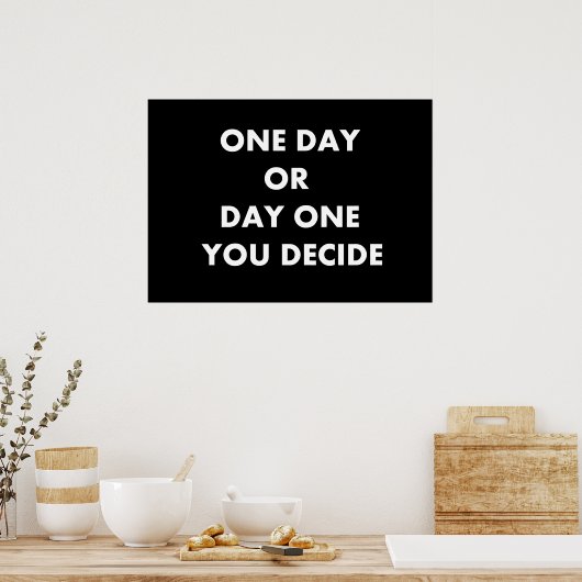 Poster Un jour ou un jour que vous décidez (Cuisine)