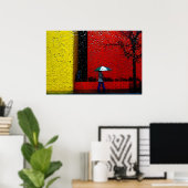 Poster Un jour pluvieux (Bureau à domicile)