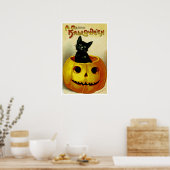 Poster Un joyeux Kitten Halloween (Cuisine)