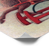 Poster Un Joyeux Noël à YouBoy sur un traîneau (Coin)