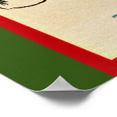 Poster Un joyeux Noël, illustration vintage, (Coin)