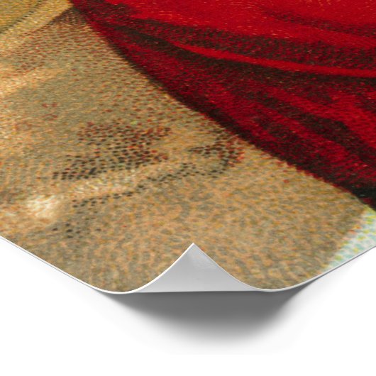 Poster Un joyeux Père Noël par Ellen Clapsaddle (Coin)