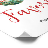 Poster Un joyeux petit Baby shower de Noël à privilégier (Coin)