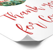 Poster Un joyeux petit Merci de Noël pour venir (Coin)