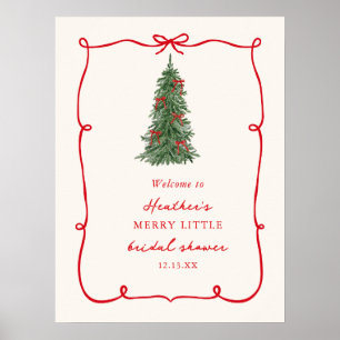 Poster Un joyeux petit Noël Bienvenue à la soirée de mari