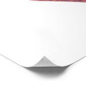 Poster Un jus de fraise biologique mûre éclaboussant (Coin)