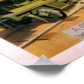 Poster "Un kilomètre à une minute" Big Locomotive Train T (Coin)