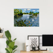 Poster Un lac de Long Island, beaux-arts, (Bureau à domicile)