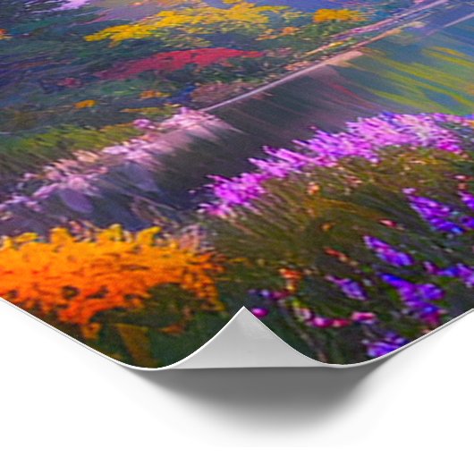 Poster Un lac et une tempête s'approche (Coin)