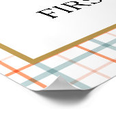 Poster Un lapin de Pâques fête son 1er anniversaire (Coin)