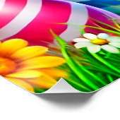 Poster Un lapin heureux (Coin)