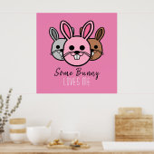 Poster Un Lapin M'Aime (Cuisine)