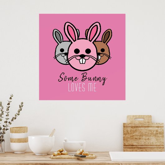Poster Un Lapin M'Aime (Cuisine)