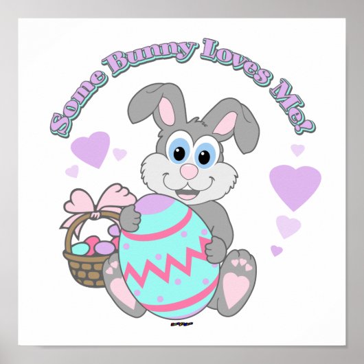 Poster Un Lapin M'Aime ! Lapin de Pâques (Devant)