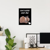 Poster Un Lapin T'Aime (Bureau à domicile)