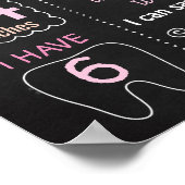 Poster Un lapin tourne un signe d'anniversaire Ester (Coin)