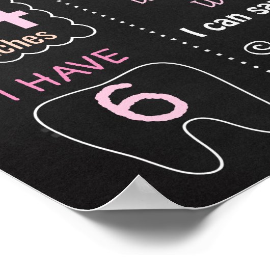 Poster Un lapin tourne un signe d'anniversaire Ester (Coin)