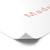 Poster Un Lapin Tourne Une Fille 1Er Anniversaire (Coin)