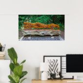 Poster Un lieu de repos dans l'affiche de la forêt (Bureau à domicile)