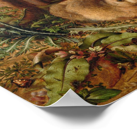 Poster Un lièvre dans la forêt | Hans Hoffmann (Coin)