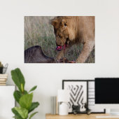 Poster Un Lion Coeur (Bureau à domicile)