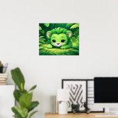 Poster Un Lion Cub Vert dans la Jungle (Bureau à domicile)