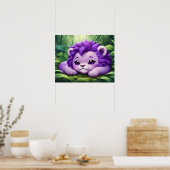 Poster Un Lion mauve dans la jungle (Cuisine)