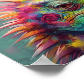 Poster Un Lizard Très Coloré (Coin)