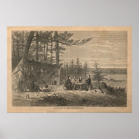 Poster Un lodge en pleine nature (Devant)