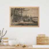 Poster Un lodge en pleine nature (Cuisine)