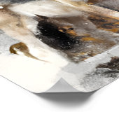 Poster Un loup d'aquarelle étonnant (Coin)