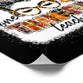 Poster Un Maître De Remerciements Messy Bun Cute Automne  (Coin)