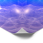 Poster un mandala cyan pour chakra à la gorge (communicat (Coin)