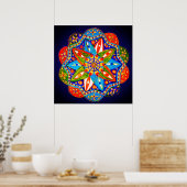 Poster Un mandala dynamique (Cuisine)